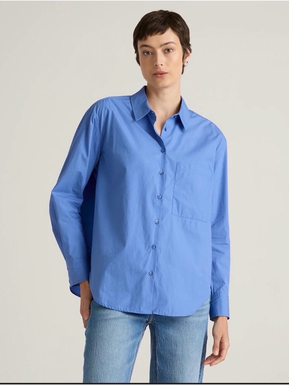 Quince Button-Down Shirt in Periwinkle